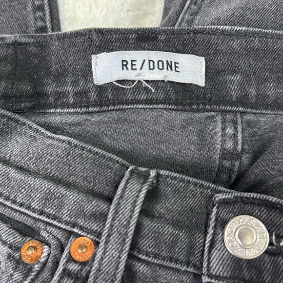 Re/Done Black Straight Leg Jeans Timeless Style - Picture 10 of 10